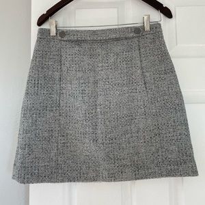 BANANA REPUBLIC TWEED GREY SKIRT